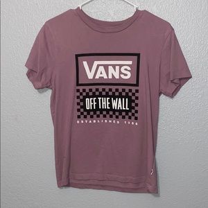 Purple Vans “off the wall” t-shit